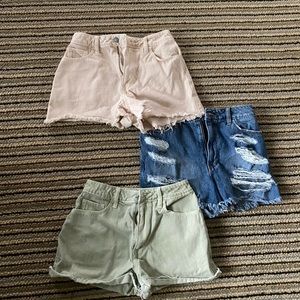 3 Pack Hollister Jean Shorts